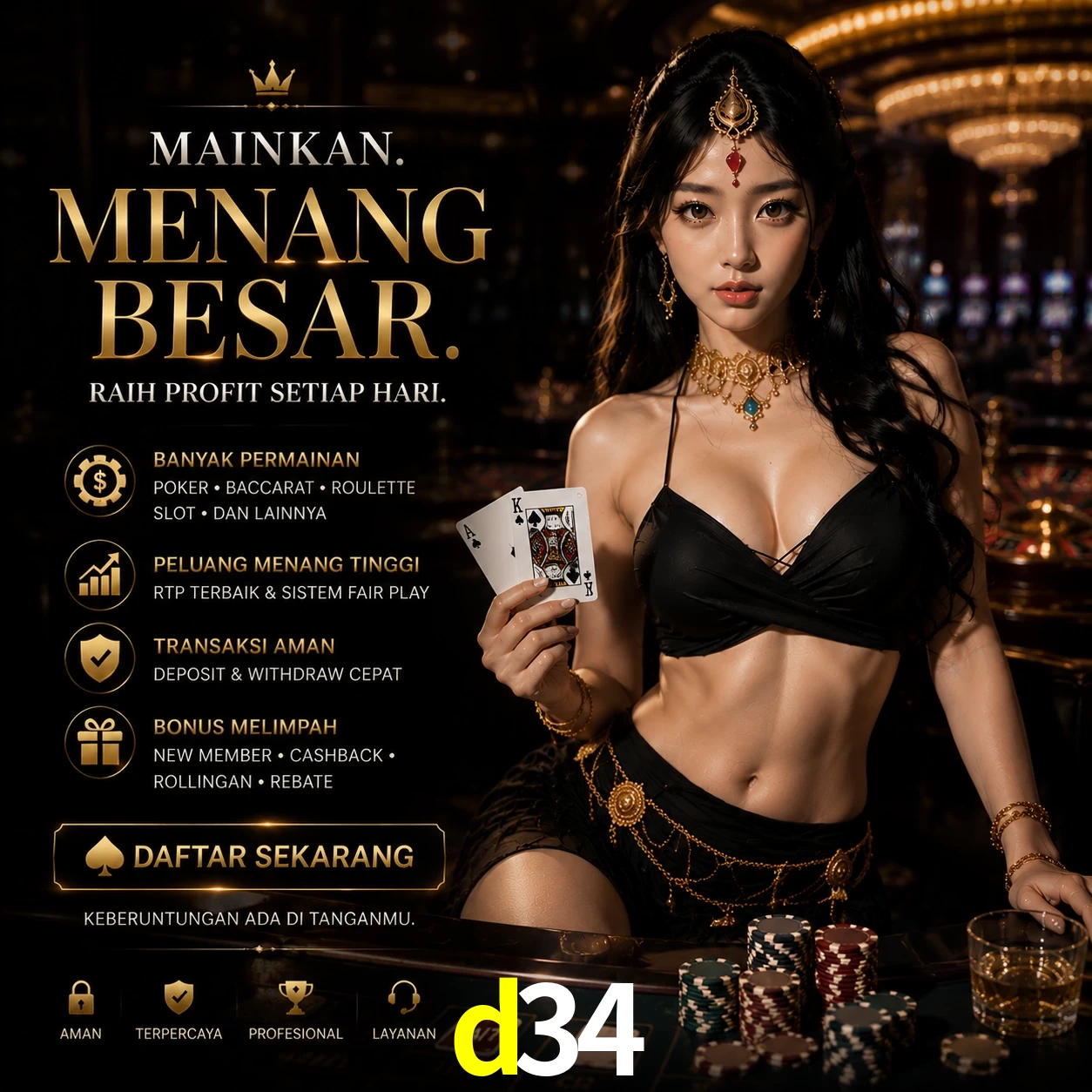 App d34 para Android e iOS - download grátis